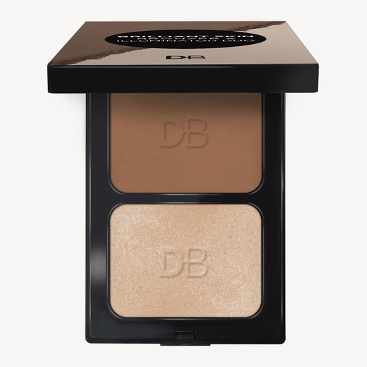 Brilliant Skin Bronzer & Illuminator Duo (Bronze Glow) | DB Cosmetics | Open