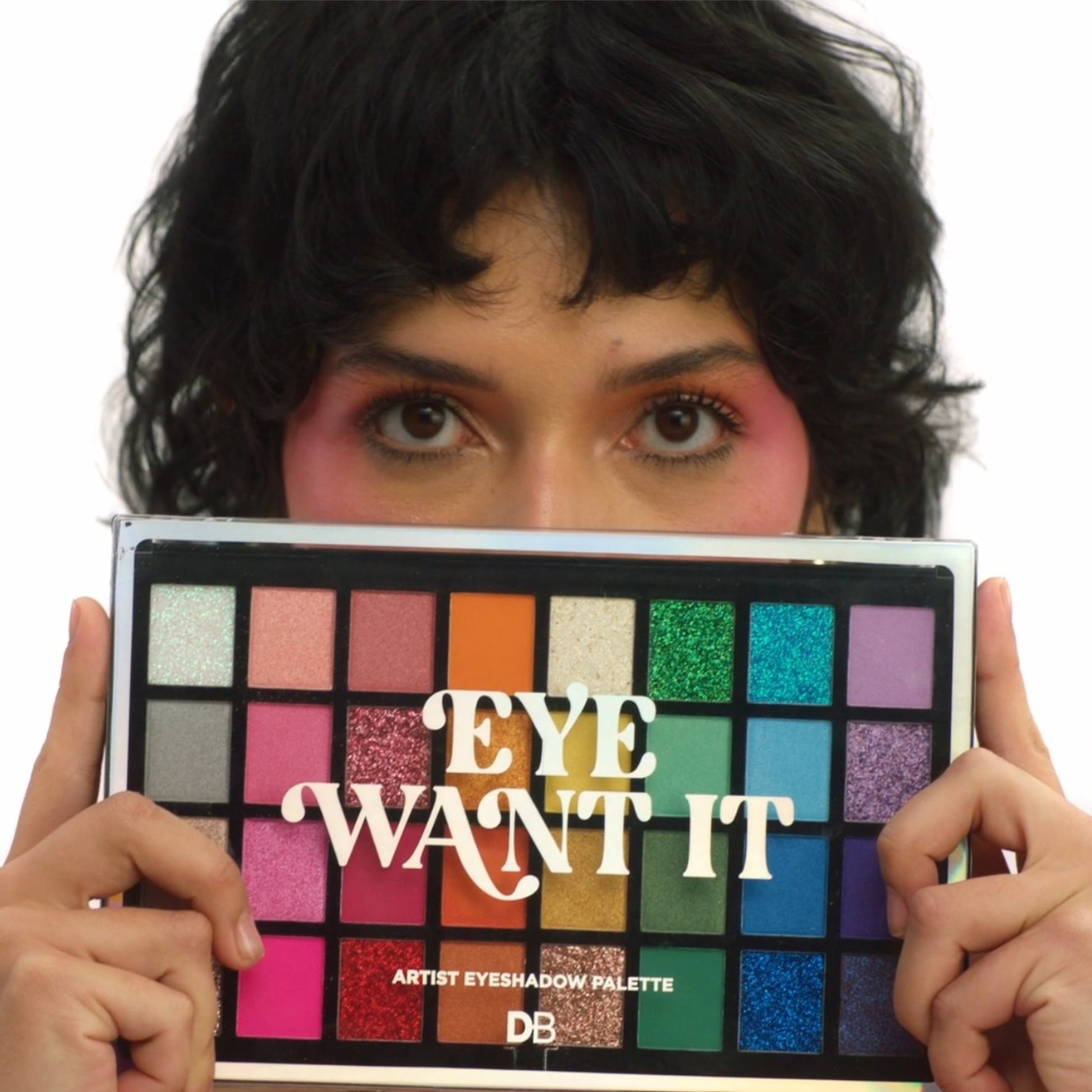 Eye Want It Artists Eyeshadow Palette | DB Cosmetics | Model