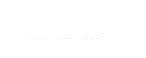 Mamamia logo with white text and a pink dot on a black background.