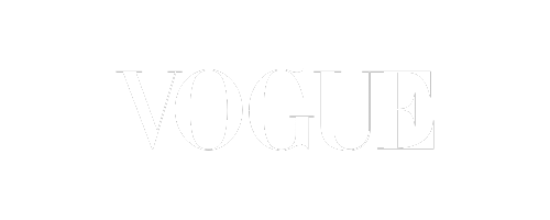 Black background with "VOGUE" in sleek, white capital letters. Ideal for luxury jewellery or high-end fashion content.