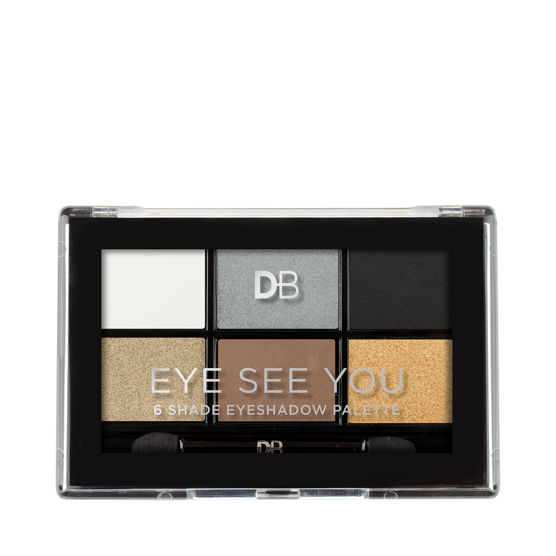 Eye See You 6 Shade Eyeshadow Palette (Smoke & Glitter) | DB Cosmetics