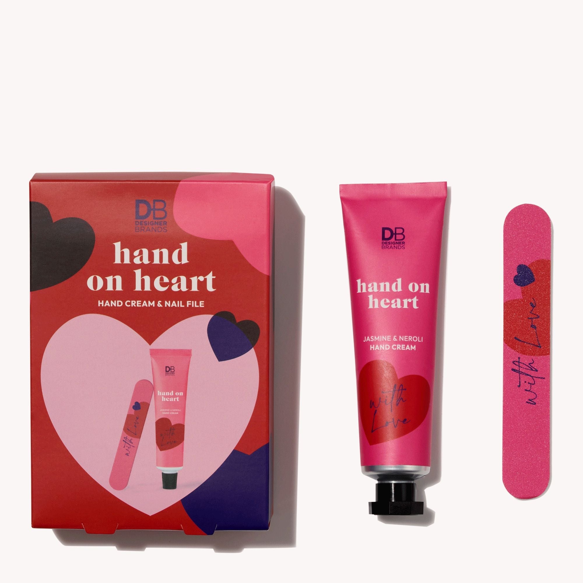 Hands on Heart Hand Cream & Nail File | DB Cosmetics | Thumbnail