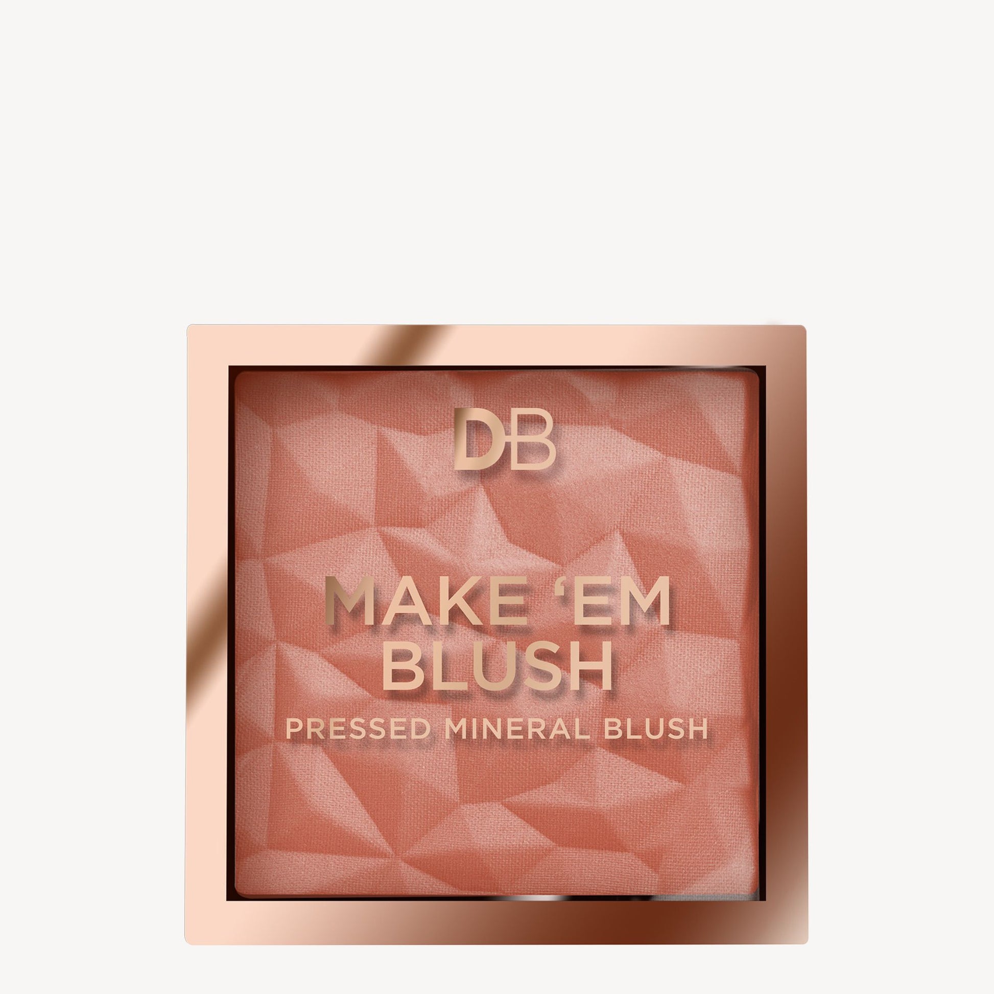 Make 'Em Blush Pressed Mineral Blush (Peach Glow) | DB Cosmetics