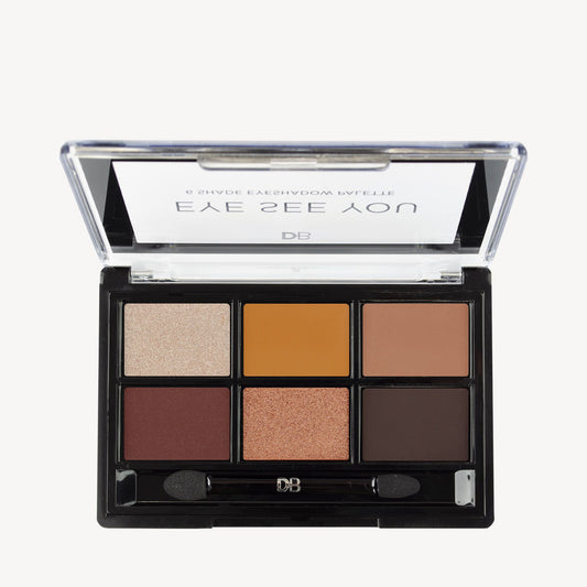 Eye See You 6 Shade Eyeshadow Palette (Fired Up) | DB Cosmetics