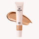 BB cream tube with swatch on a white background
