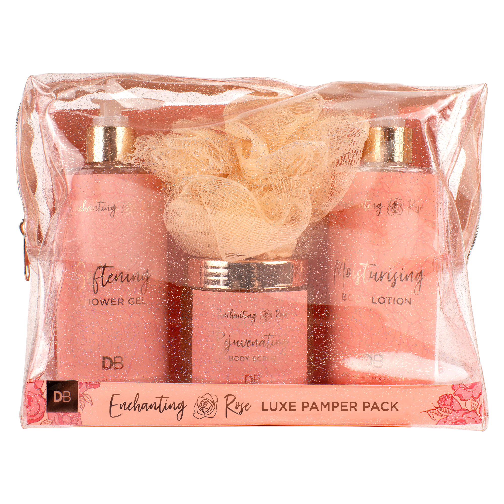 Enchanting Rose Luxe Bathroom Pamper Pack | DB Cosmetics