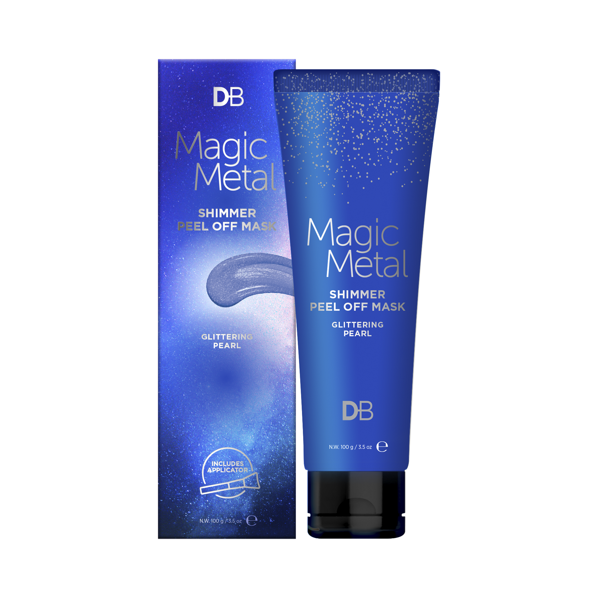 Magic Metal Shimmer Peel Off Mask (Glittering Pearl) | DB Cosmetics