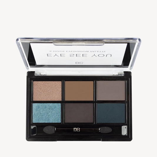 Eye See You 6 Shade Eyeshadow Palette (Sea Breeze) | DB Cosmetics